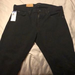 BRAND NEW Polo Ralph Lauren Black Slim Straight